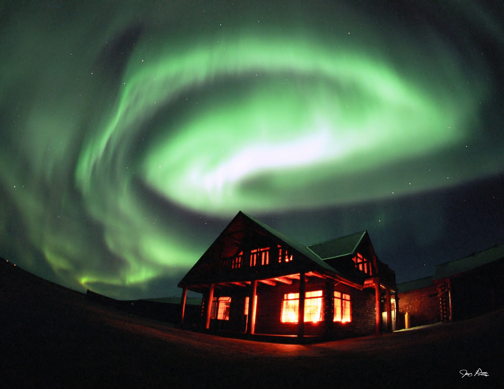 Iceland Aurora at the Hotel Ranga